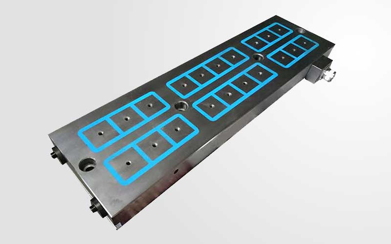 Standard density electro permanent magnetic chuck with square 50×50 poles